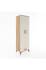 Hyperion Dolap 3 Raflı Tek Çekmeceli Tek Askılı 60x44x195 Çam-Aytaşı