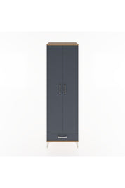 Hyperion Dolap 3 Raflı Tek Çekmeceli Tek Askılı 60x44x195 Çam-Antrasit