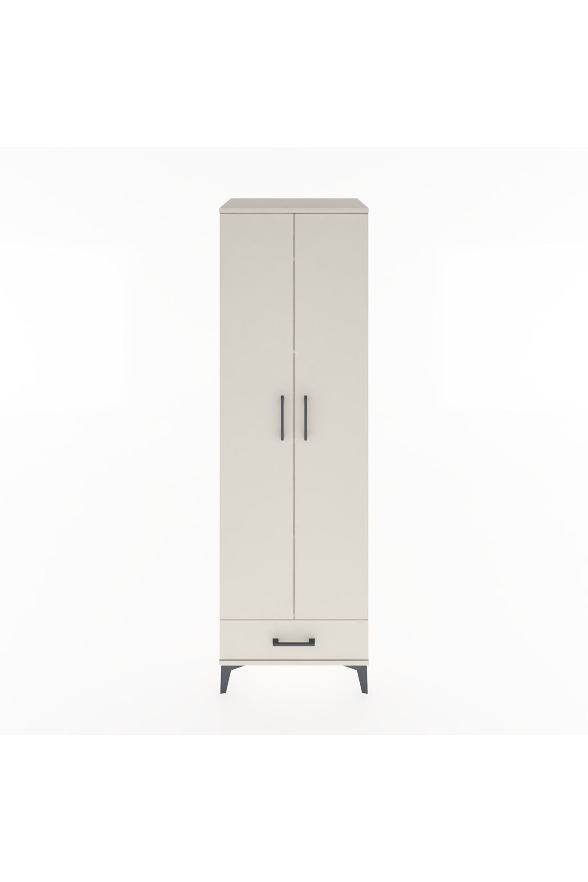 Hyperion Dolap 5 Raflı Tek Çekmeceli Tek Askılı 60x44x195 Aytaşı-Aytaşı