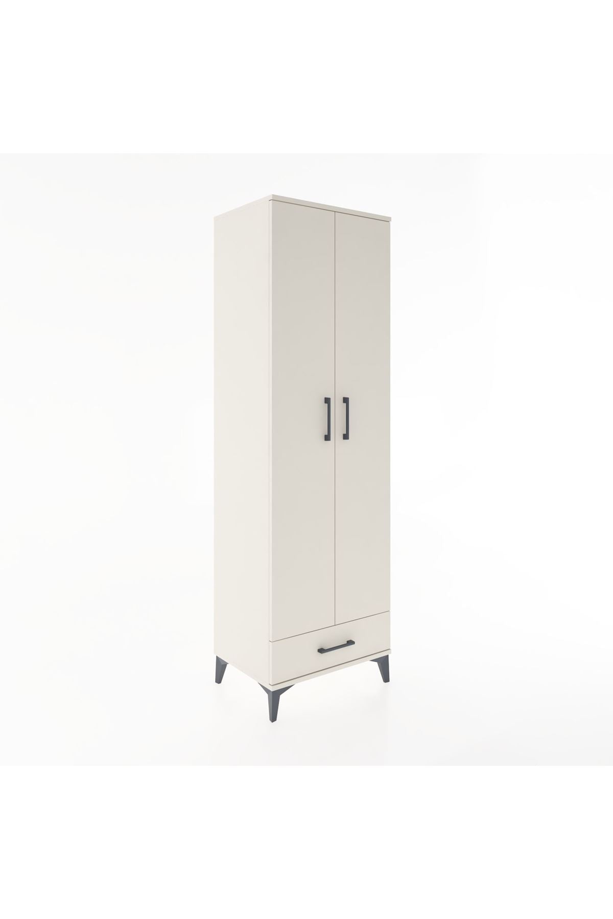 Hyperion Dolap 5 Raflı Tek Çekmeceli Tek Askılı 60x44x195 Aytaşı-Aytaşı