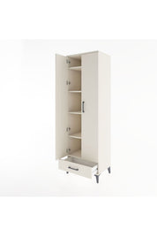 Hyperion Dolap 5 Raflı Tek Çekmeceli Tek Askılı 60x44x195 Aytaşı-Aytaşı