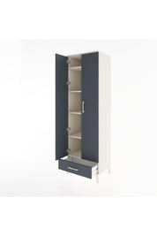 Hyperion Dolap 5 Raflı Tek Çekmeceli Tek Askılı 60x44x195 Aytaşı-Antrasit