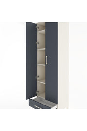 Hyperion Dolap 5 Raflı Tek Çekmeceli Tek Askılı 60x44x195 Aytaşı-Antrasit