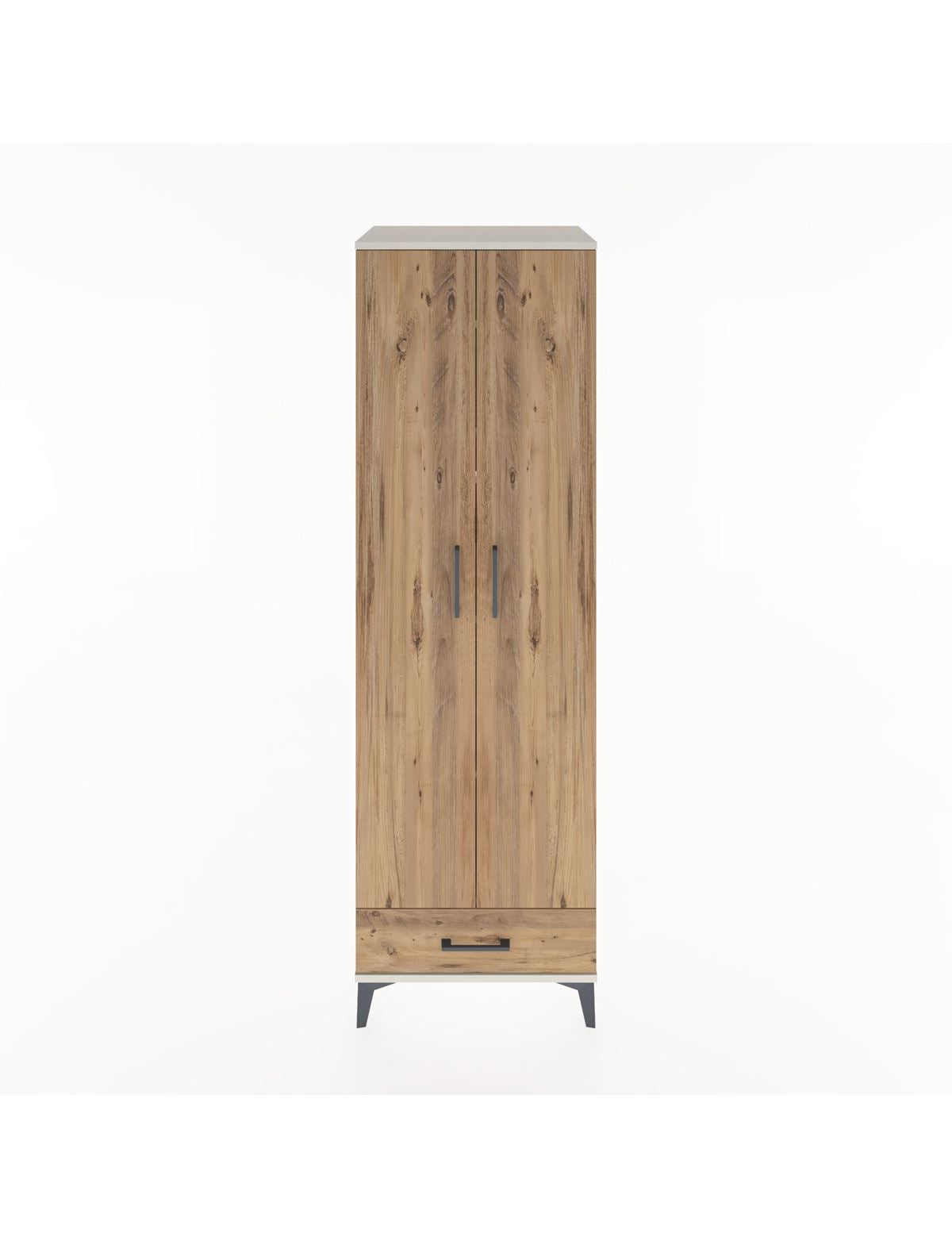 Hyperion Dolap 5 Raflı Tek Çekmeceli Tek Askılı 60x44x195 Aytaşı-Çam