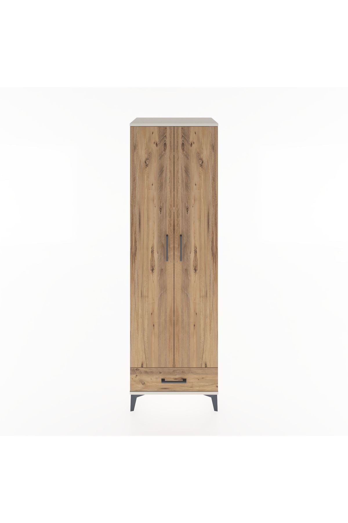 Hyperion Dolap 5 Raflı Tek Çekmeceli Tek Askılı 60x44x195 Aytaşı-Çam