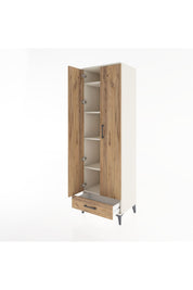 Hyperion Dolap 5 Raflı Tek Çekmeceli Tek Askılı 60x44x195 Aytaşı-Çam