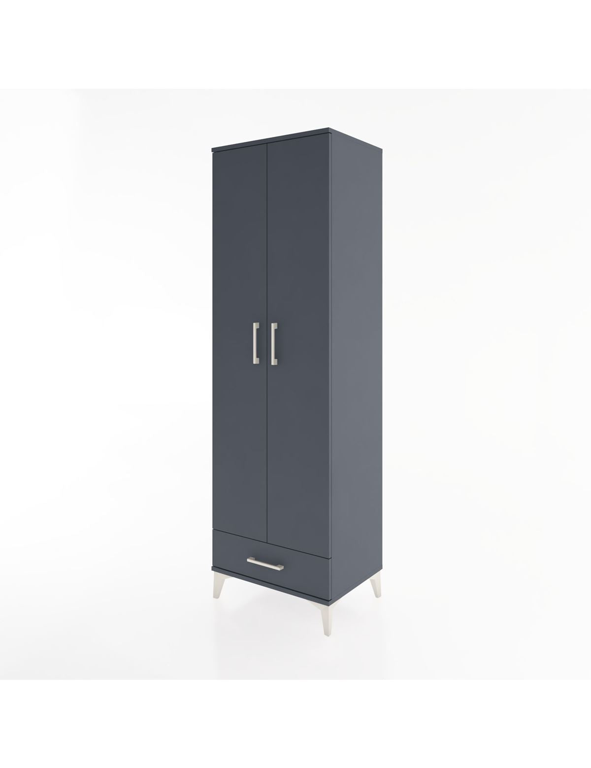 Hyperion Dolap 5 Raflı Tek Çekmeceli Tek Askılı 60x44x195 - S59M088V5B