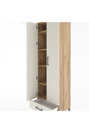 Hyperion Dolap 5 Raflı Tek Çekmeceli Tek Askılı 60x44x195 Çam-Aytaşı