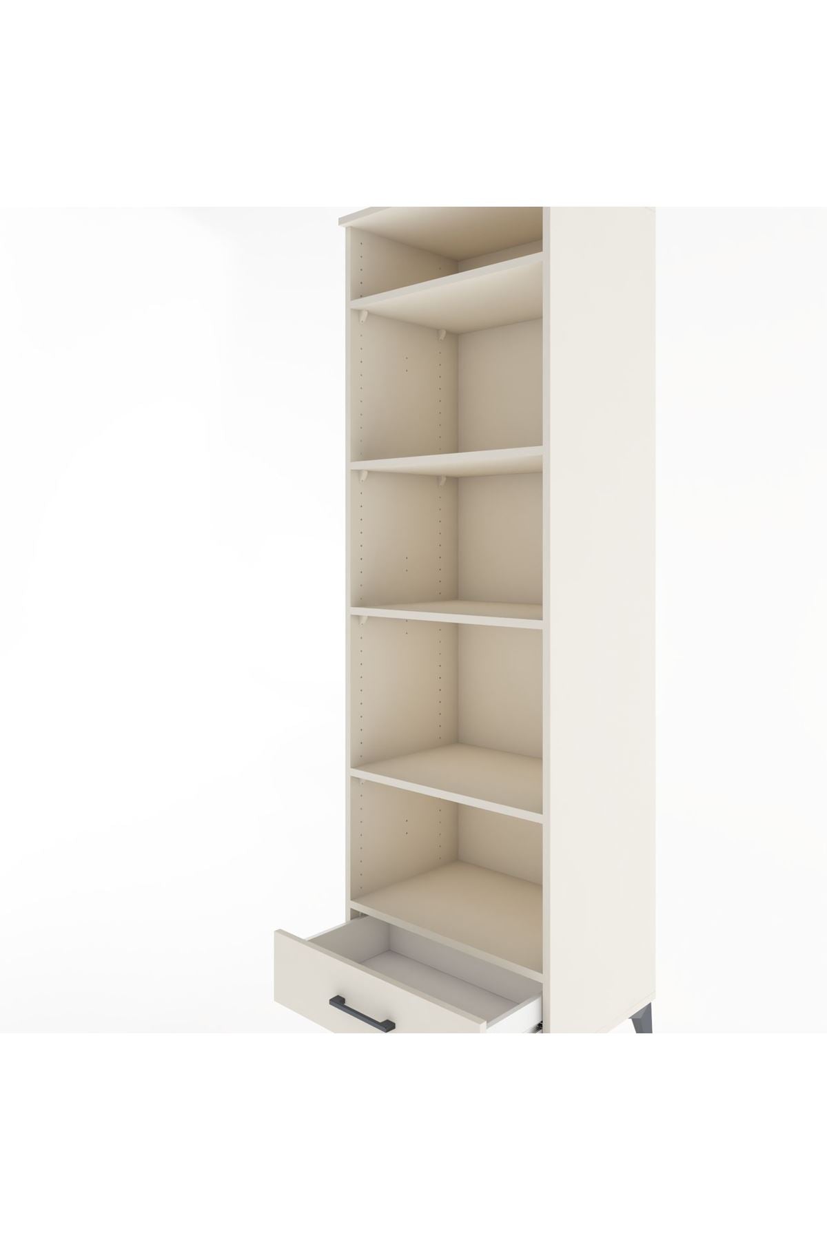 Hyperion Dolap 5 Raflı Tek Çekmeceli 60x44x195 Aytaşı-Aytaşı