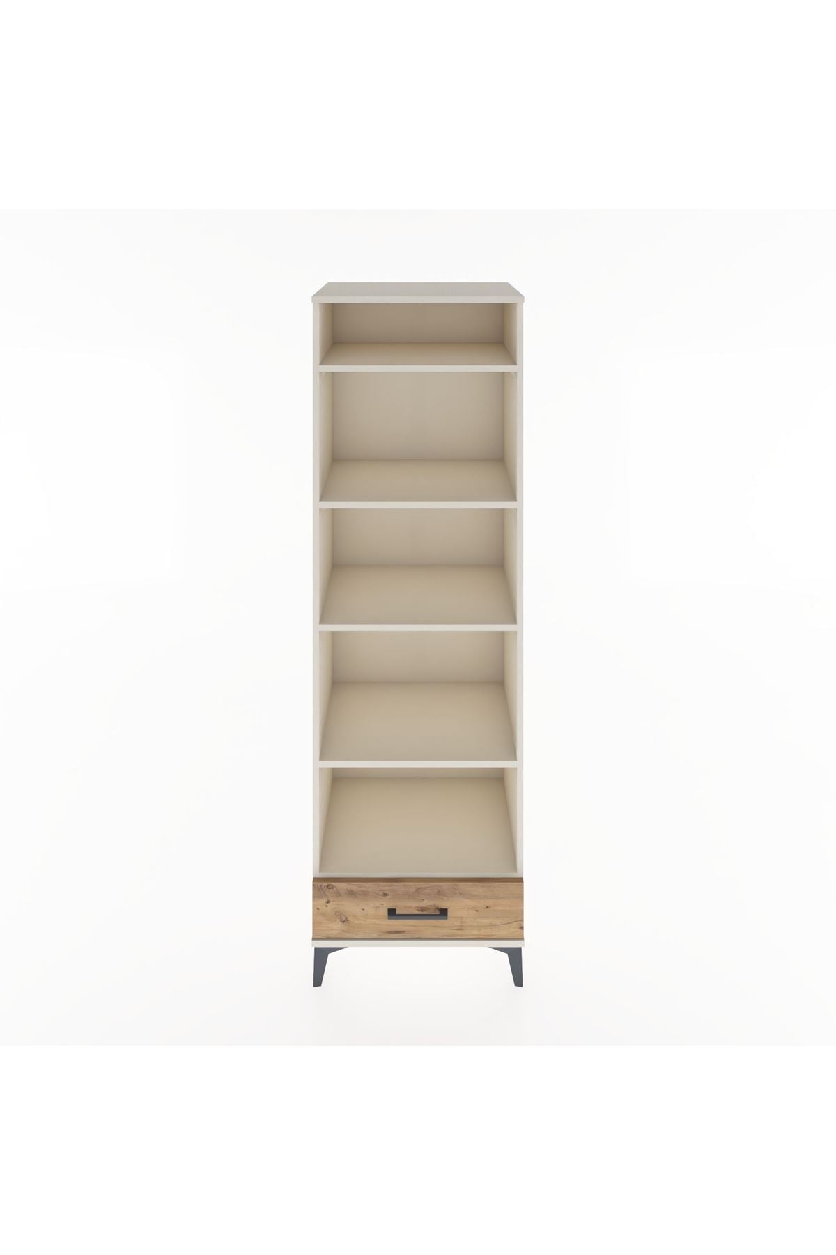 Hyperion Dolap 5 Raflı Tek Çekmeceli 60x44x195 Aytaşı-Çam