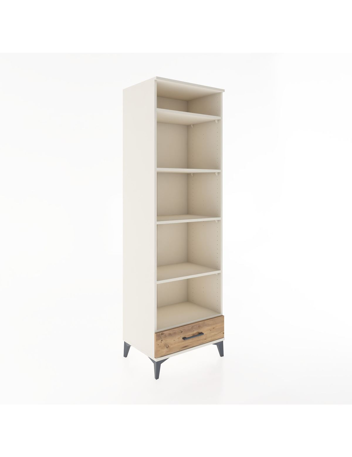 Hyperion Dolap 5 Raflı Tek Çekmeceli 60x44x195 Aytaşı-Çam