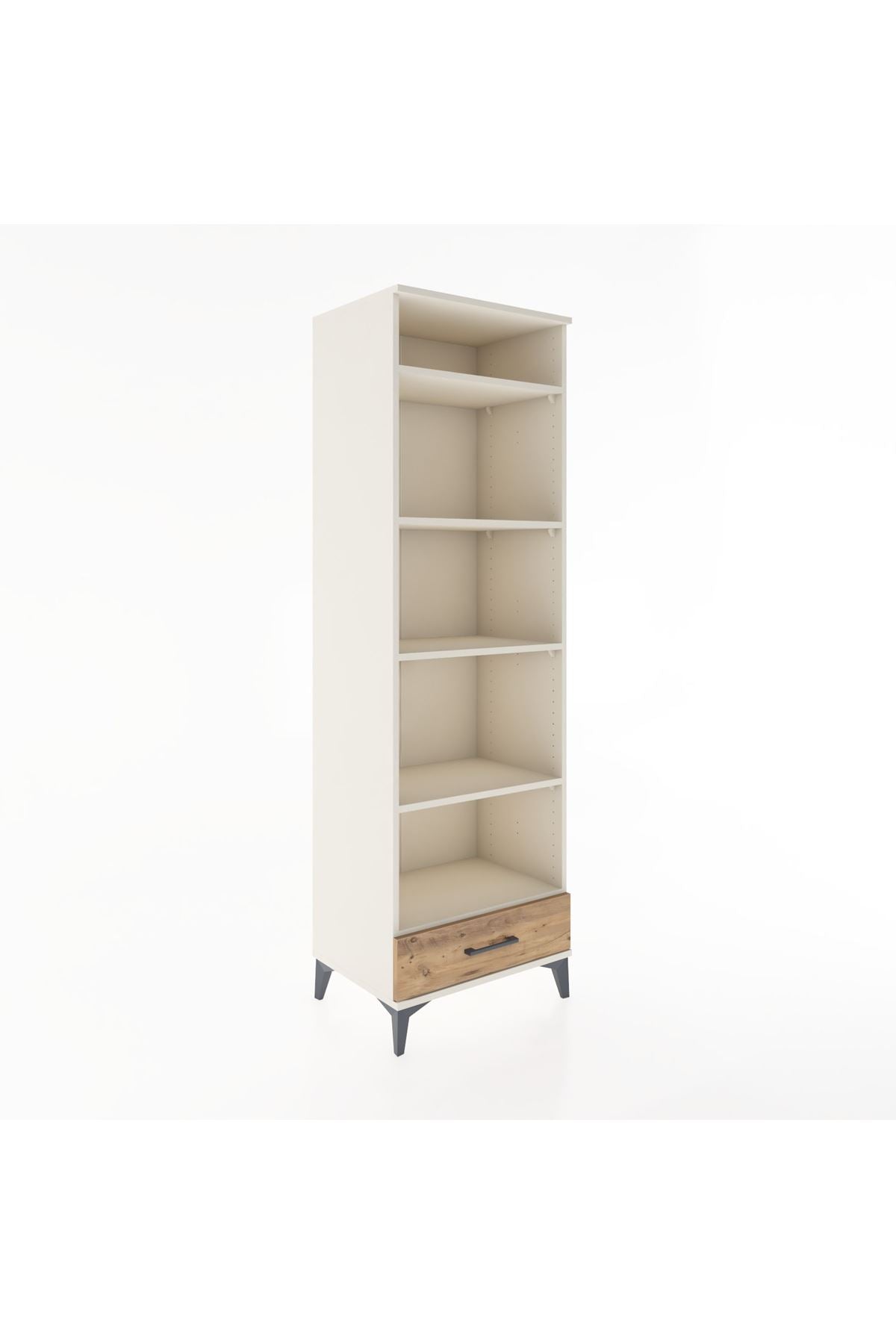 Hyperion Dolap 5 Raflı Tek Çekmeceli 60x44x195 Aytaşı-Çam