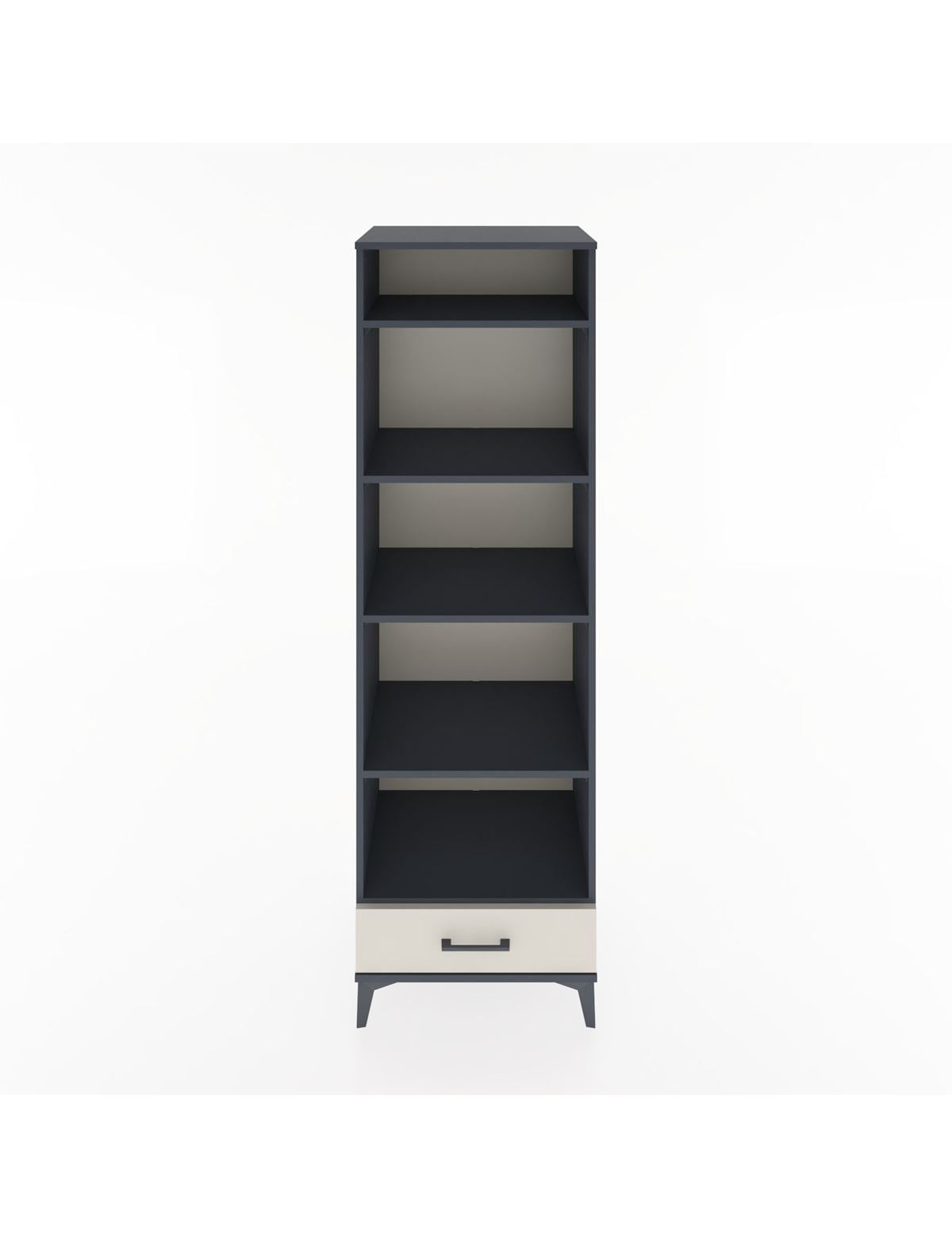 Hyperion Dolap 5 Raflı Tek Çekmeceli 60x44x195 Antrasit-Aytaşı