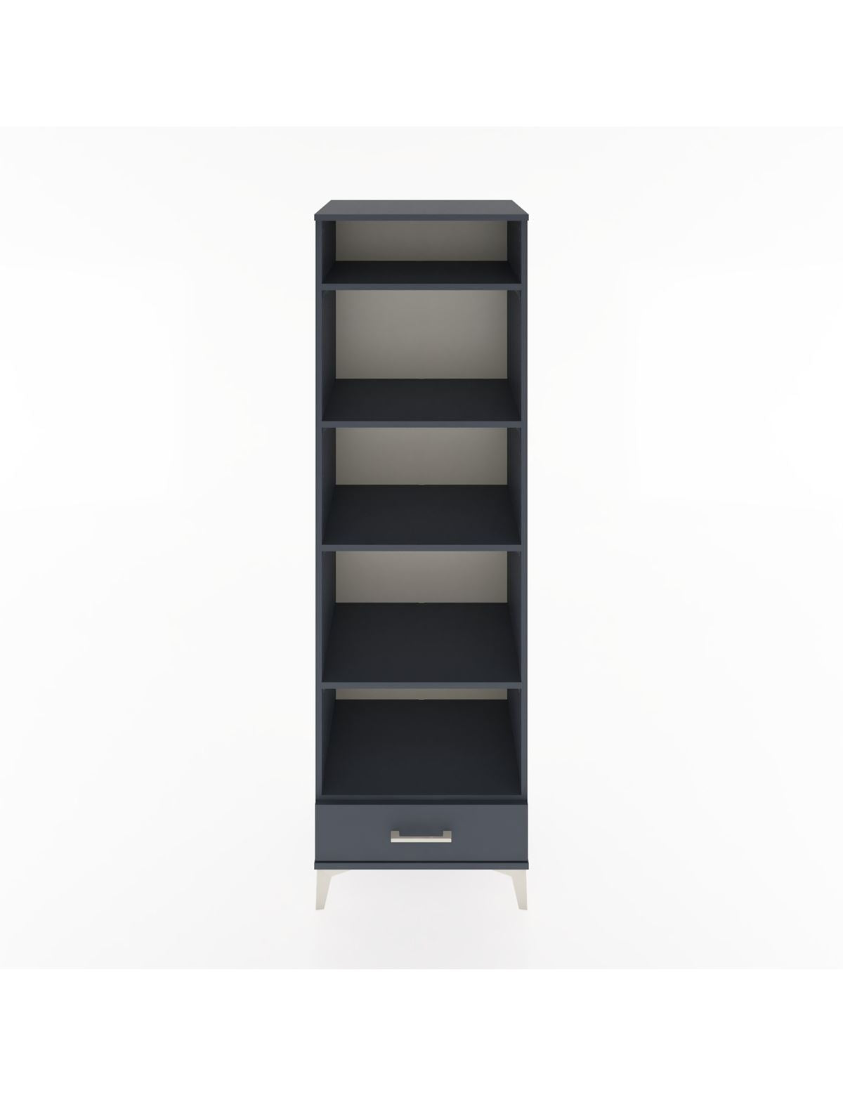 Hyperion Dolap 5 Raflı Tek Çekmeceli 60x44x195 Antrasit-Antrasit