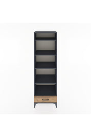 Hyperion Dolap 5 Raflı Tek Çekmeceli 60x44x195 Antrasit-Çam