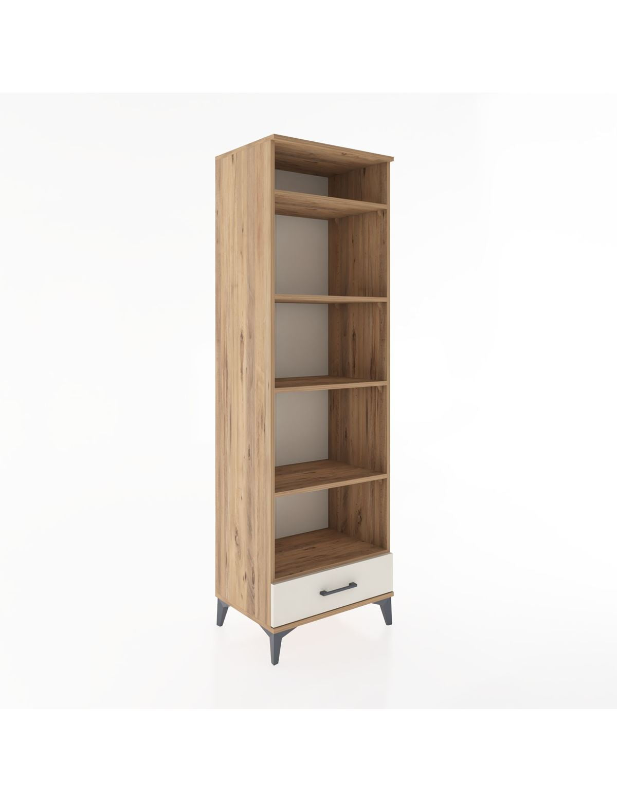 Hyperion Dolap 5 Raflı Tek Çekmeceli 60x44x195 Çam-Aytaşı