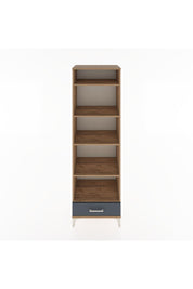 Hyperion Dolap 5 Raflı Tek Çekmeceli 60x44x195 Çam-Antrasit