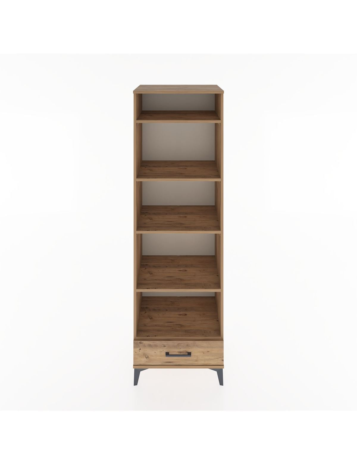 Hyperion Dolap 5 Raflı Tek Çekmeceli 60x44x195 Çam-Çam