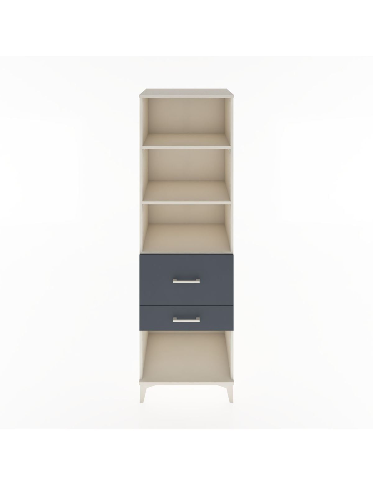 Hyperion Dolap 3 Raflı 2 Çekmeceli 60x44x195 Aytaşı-Antrasit