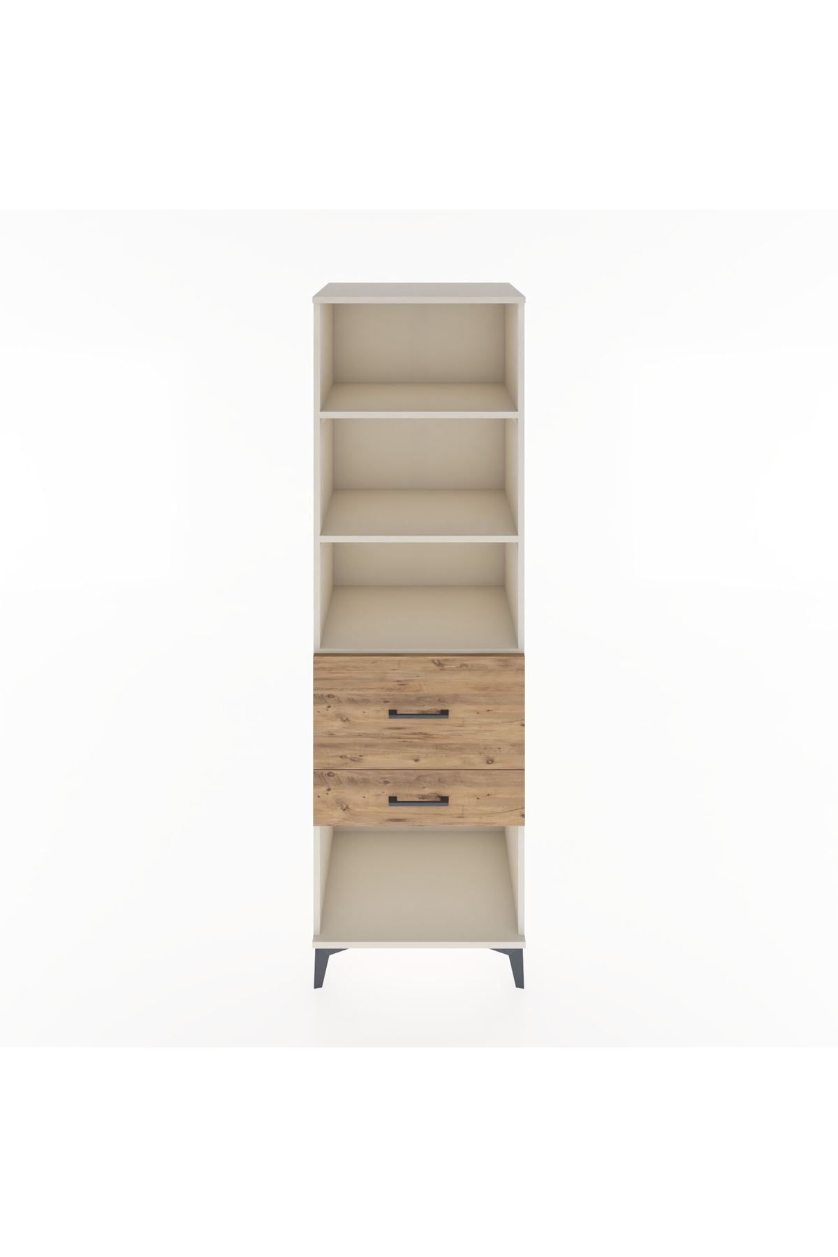 Hyperion Dolap 3 Raflı 2 Çekmeceli 60x44x195 Aytaşı-Çam