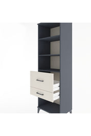 Hyperion Dolap 3 Raflı 2 Çekmeceli 60x44x195 Antrasit-Aytaşı