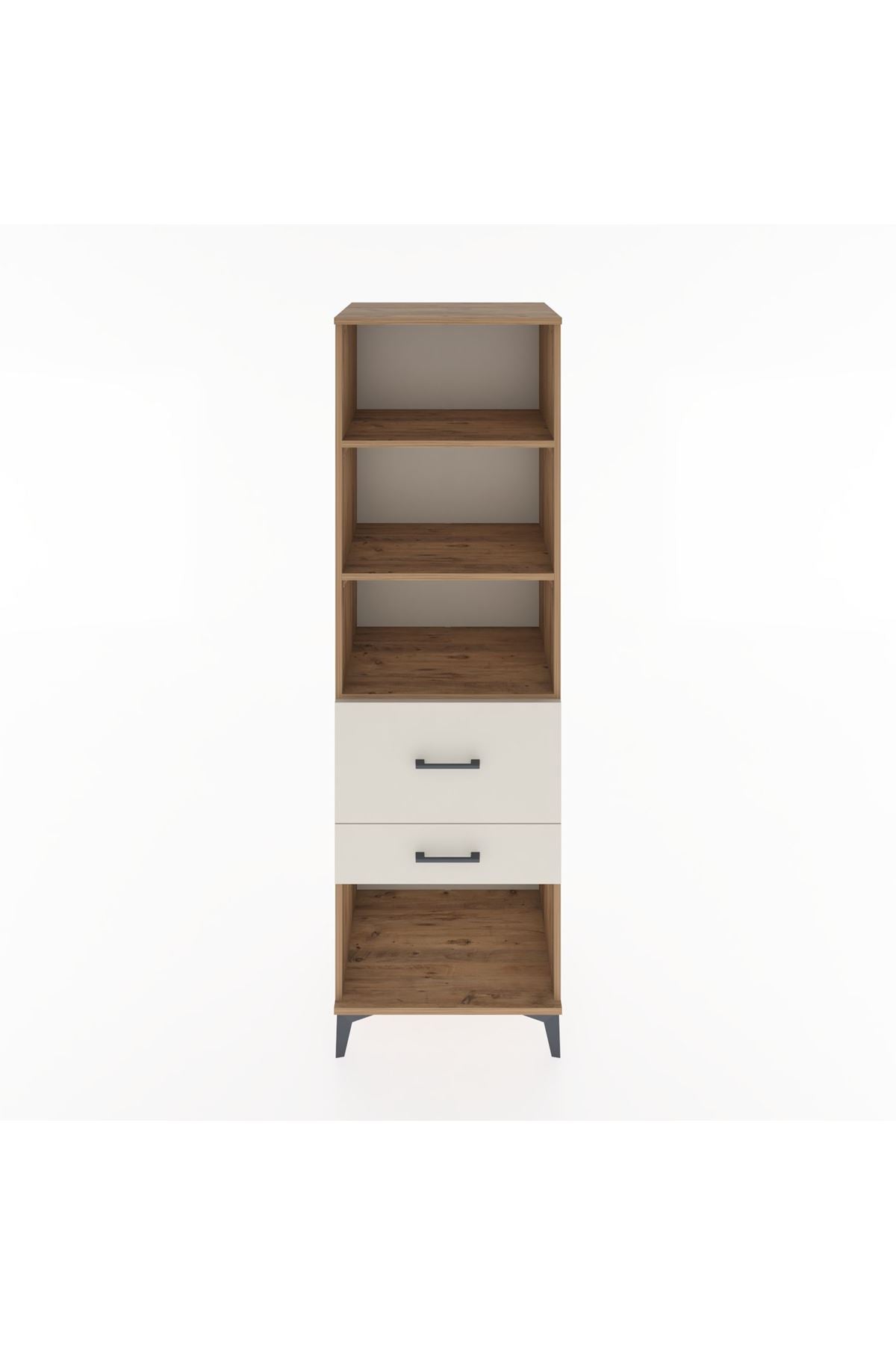 Hyperion Dolap 3 Raflı 2 Çekmeceli 60x44x195 Çam-Aytaşı