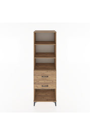 Hyperion Dolap 3 Raflı 2 Çekmeceli 60x44x195 Çam-Çam