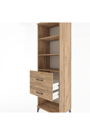 Hyperion Dolap 3 Raflı 2 Çekmeceli 60x44x195 Çam-Çam