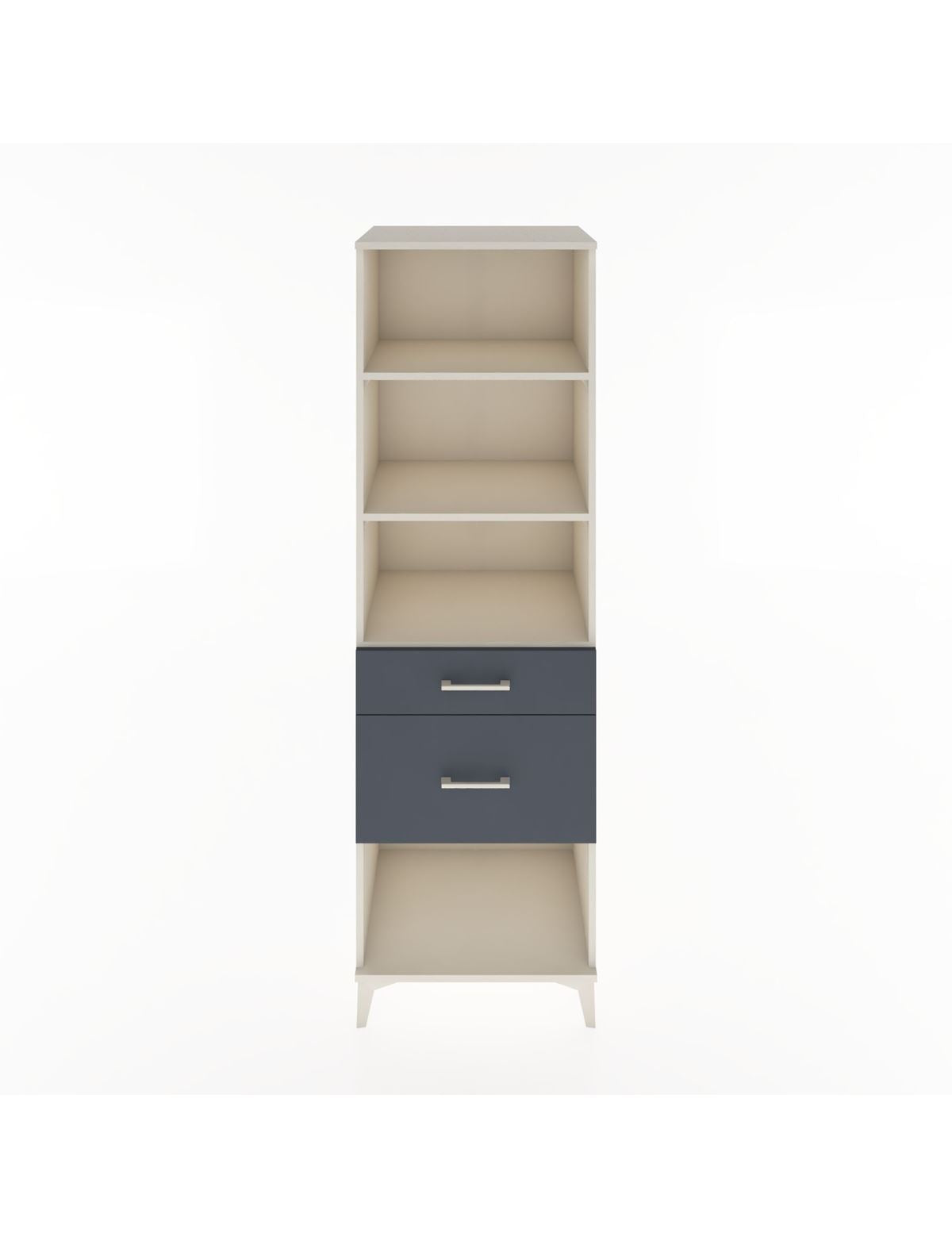 Hyperion Dolap 3 Raflı 2 Çekmeceli 60x44x195 Aytaşı-Antrasit