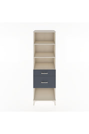 Hyperion Dolap 3 Raflı 2 Çekmeceli 60x44x195 Aytaşı-Antrasit