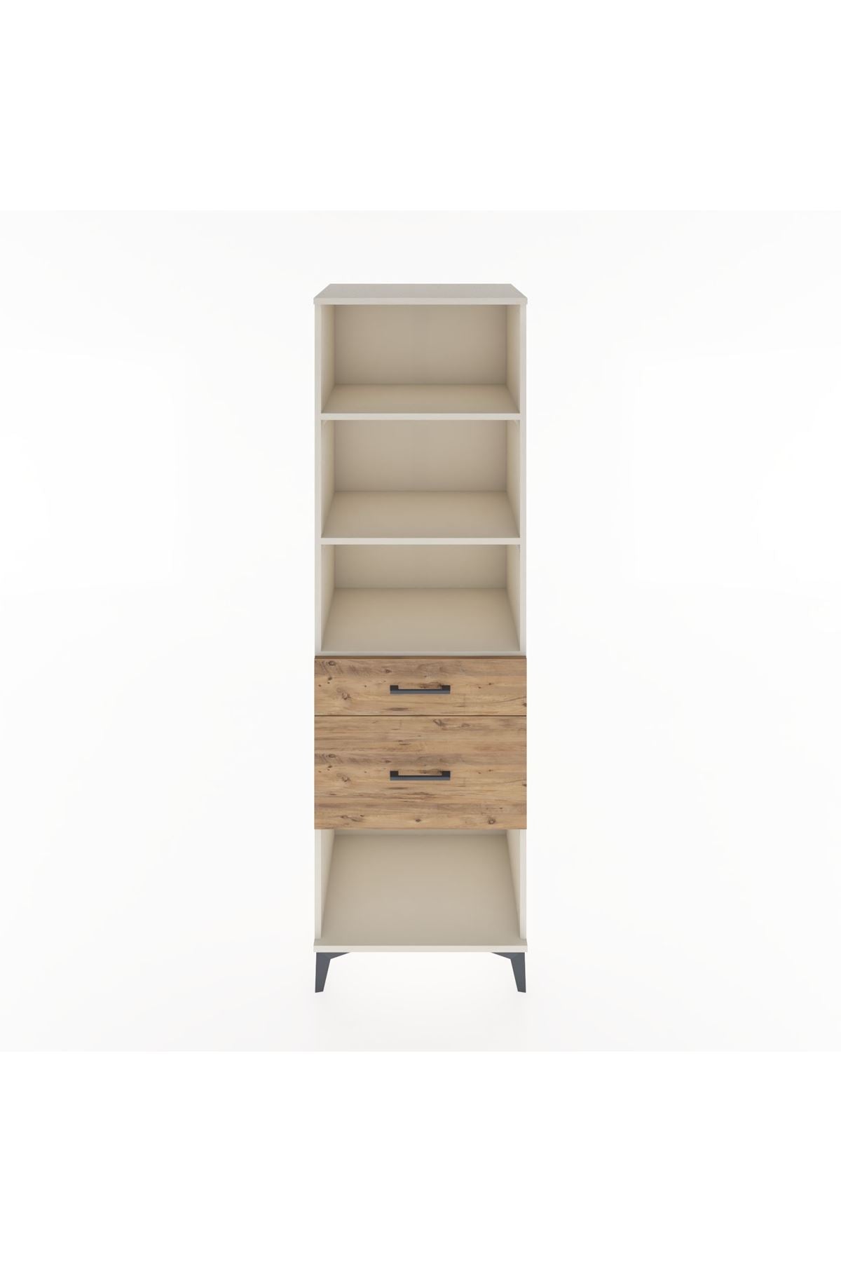 Hyperion Dolap 3 Raflı 2 Çekmeceli 60x44x195 Aytaşı-Çam