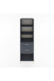 Hyperion Dolap 3 Raflı 2 Çekmeceli 60x44x195 Antrasit-Antrasit