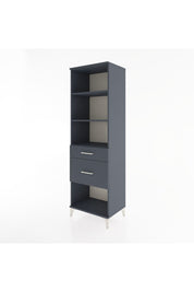 Hyperion Dolap 3 Raflı 2 Çekmeceli 60x44x195 Antrasit-Antrasit