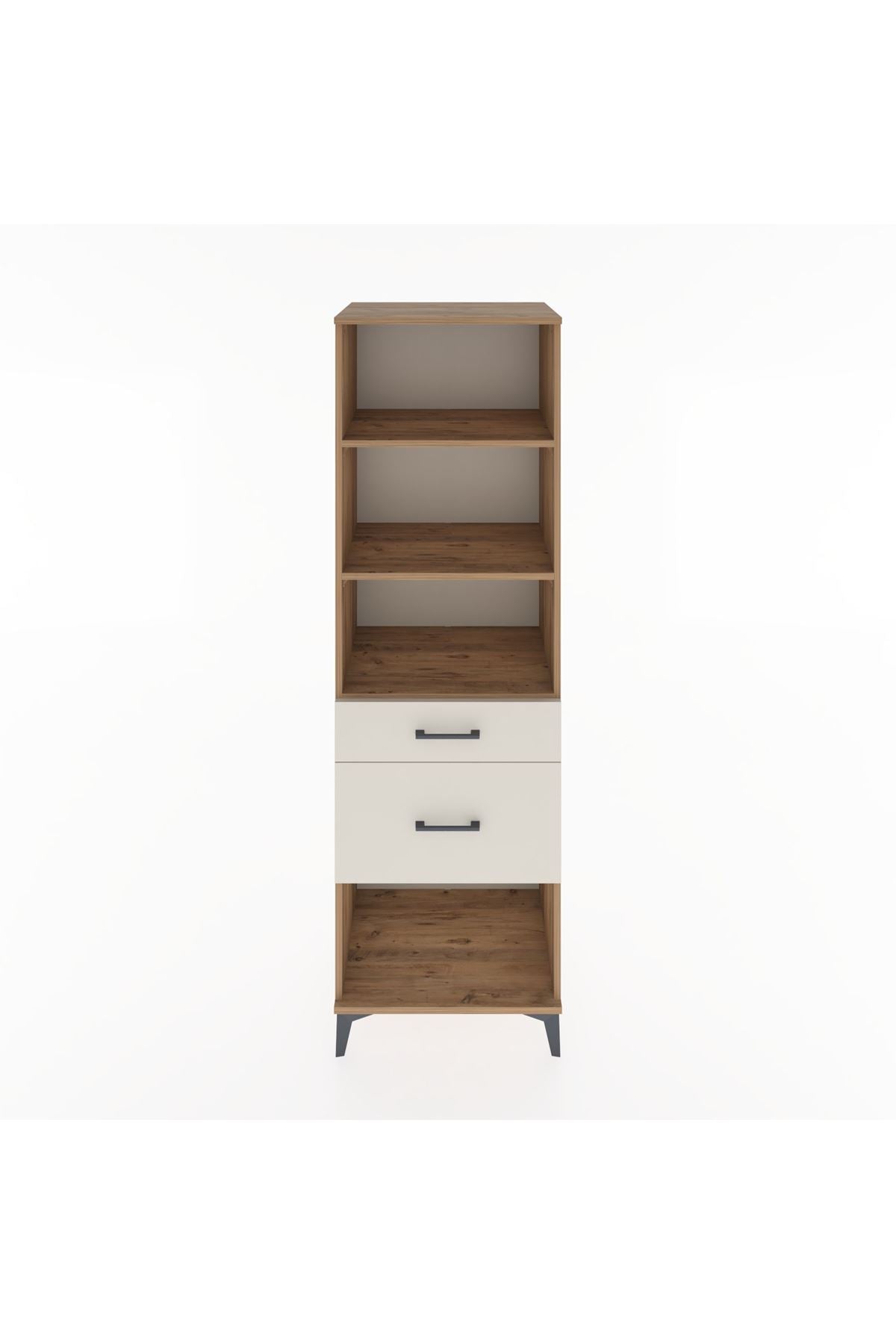 Hyperion Dolap 3 Raflı 2 Çekmeceli 60x44x195 Çam-Aytaşı