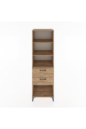 Hyperion Dolap 3 Raflı 2 Çekmeceli 60x44x195 Çam-Çam