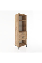 Hyperion Dolap 3 Raflı 2 Çekmeceli 60x44x195 Çam-Çam