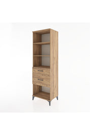 Hyperion Dolap 3 Raflı 2 Çekmeceli 60x44x195 Çam-Çam