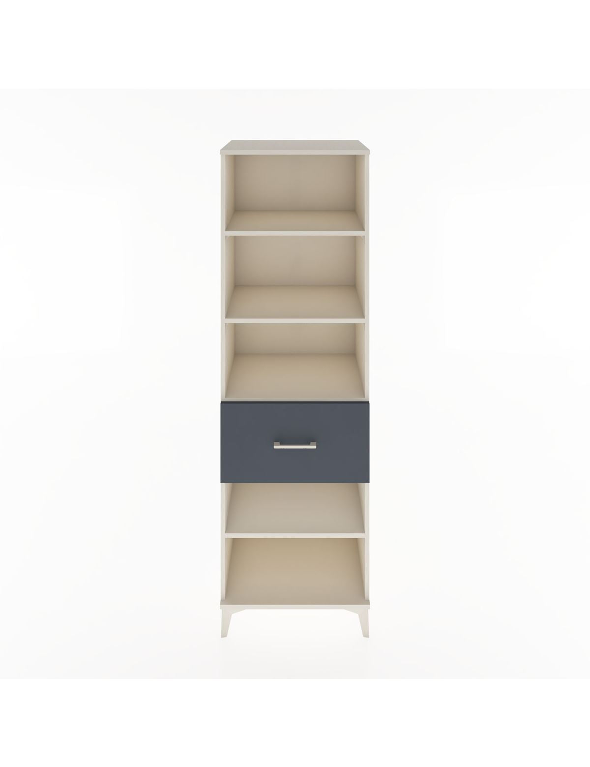 Hyperion Dolap 4 Raflı Tek Çekmeceli 60x44x195 Aytaşı-Antrasit