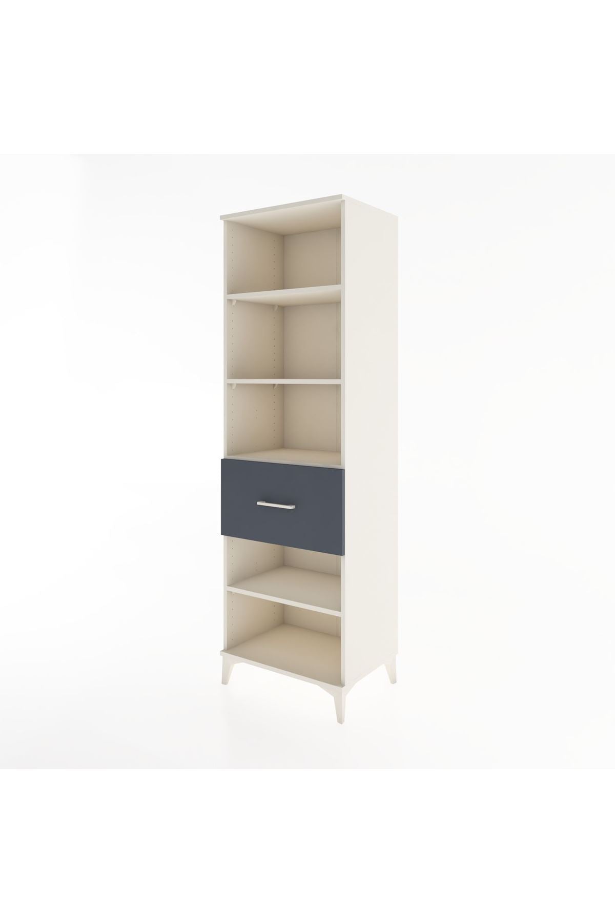 Hyperion Dolap 4 Raflı Tek Çekmeceli 60x44x195 Aytaşı-Antrasit