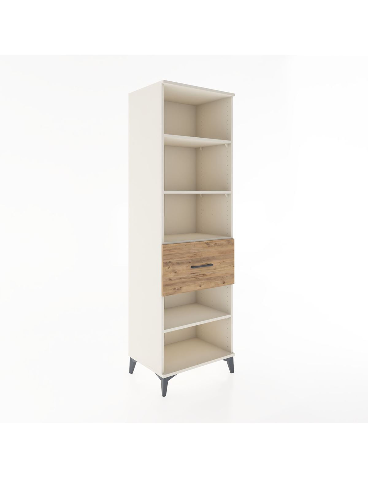 Hyperion Dolap 4 Raflı Tek Çekmeceli 60x44x195 Aytaşı-Çam