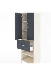 Hyperion Dolap 4 Raflı Tek Çekmeceli 2 Kapaklı 60x44x195 Aytaşı-Antrasit