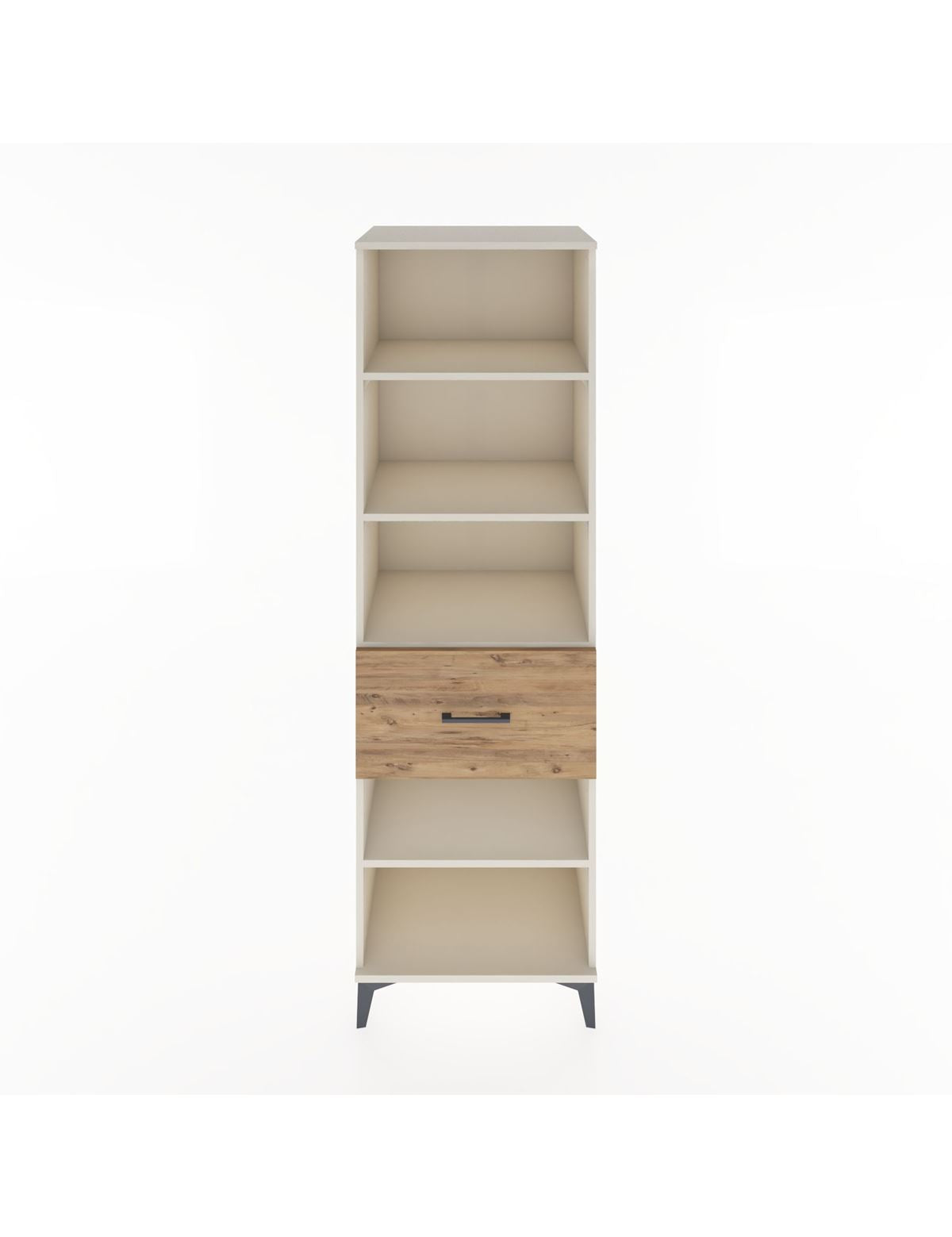 Hyperion Dolap 4 Raflı Tek Çekmeceli 60x44x195 Aytaşı-Çam