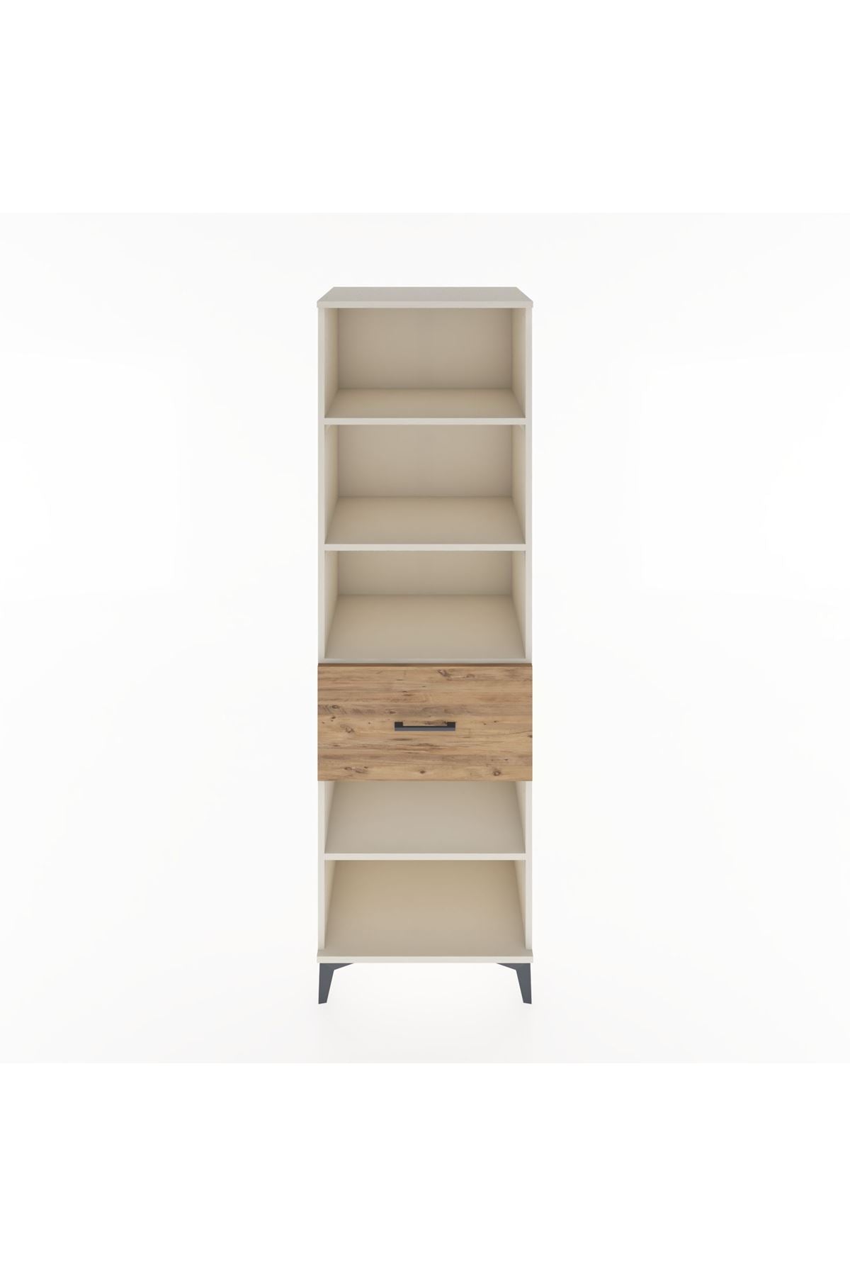 Hyperion Dolap 4 Raflı Tek Çekmeceli 60x44x195 Aytaşı-Çam