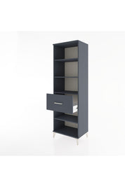 Hyperion Dolap 4 Raflı Tek Çekmeceli 60x44x195 Antrasit-Antrasit
