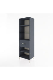 Hyperion Dolap 4 Raflı Tek Çekmeceli 60x44x195 Antrasit-Antrasit