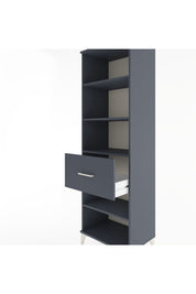 Hyperion Dolap 4 Raflı Tek Çekmeceli 60x44x195 Antrasit-Antrasit