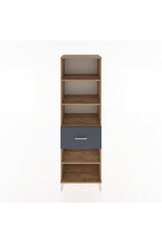 Hyperion Dolap 4 Raflı Tek Çekmeceli 60x44x195 Çam-Antrasit