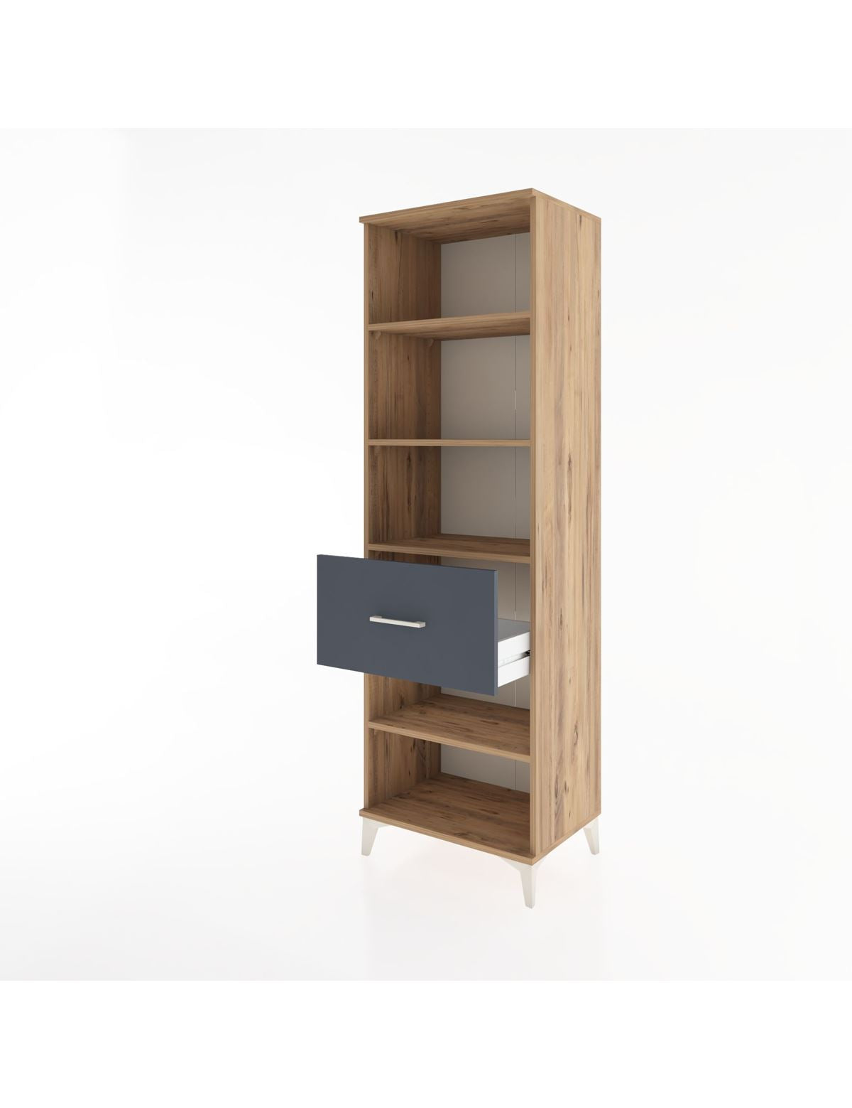 Hyperion Dolap 4 Raflı Tek Çekmeceli 60x44x195 - S59M092V8B