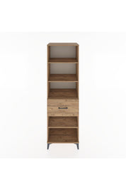 Hyperion Dolap 4 Raflı Tek Çekmeceli 60x44x195 Çam-Çam