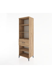 Hyperion Dolap 4 Raflı Tek Çekmeceli 60x44x195 Çam-Çam